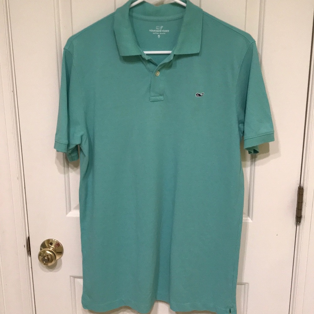 Vineyard Vines Boys Green Polo Shirt Size XL